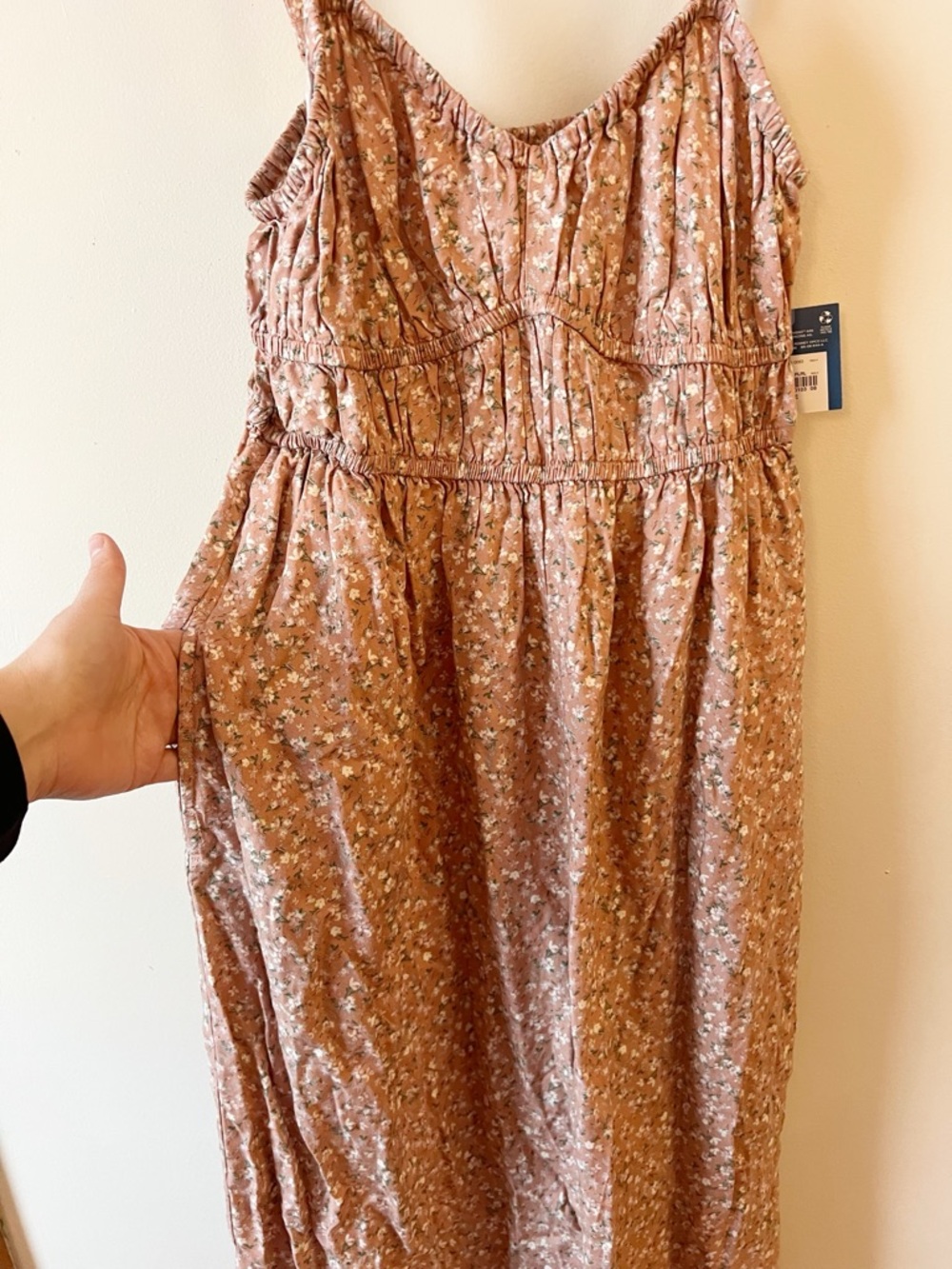 Arizona Jean Co. Sunset Clay Floral Sleeveless Jumpsuit Size Large NEW - Picture 5 of 12